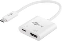 Goobay USB-Verteiler USB-C Multiport Adapter HDMI & USB-C PD Buchse (4K @ 60 Hz),