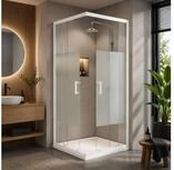 Schulte Eckdusche Sunny Eckeinstieg mit Schiebet&uuml;ren 190 cm, BxT: 80,00x80,00...