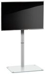 VCM TV-St&auml;nder TV Standfu&szlig; Alu Glas Fernseh St&auml;nder Fu&szlig; Alani
