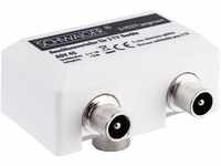 Schwaiger ASV45 532 TV-Adapter IEC Stecker zu IEC Buchse, für Kabel- und
