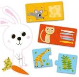 DJECO Puzzle Lernspiel Puzzle Duo Assoziationsspiel f&uuml;r Kinder ab 2 Jahren, 2