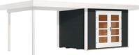 weka Gartenhaus Designhaus 126 Plus, BxT: 645x316 cm, (Set), mit Anbaudach