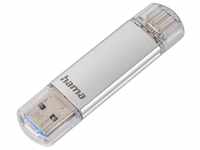 Hama USB-Stick C-Laeta", Type-C USB 3.1/USB 3.0, 16GB, 40 MB/s, Silber USB-Stick
