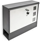 relaxdays Aufbewahrungsbox Briefkasten zweifarbig Farbauswahl (1 St),...