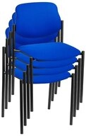 Nowy Styl Besucherstuhl 4 Nowy Styl Besucherst&uuml;hle Styl STYL BLACK C 6 4ER blau