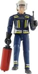 Bruder&reg; Spielfigur bworld, Feuerwehrmann mit Zubeh&ouml;r (60100), Made in Europe