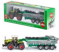 SIEPER Modelltraktor siku Traktor Claas Xerion mit Fasswagen 1:87