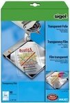 Sigel Dekorationsfolie InkJet Overhead-Folien, transparent, 100 mym, A4, 10 Blatt