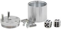 BestSaller Spiel W&uuml;rfelspiel Aluminum, 36 Spielst&auml;bchen & 2 W&uuml;rfel SUPER SIX,