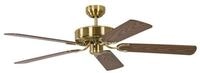 Pepeo Deckenventilator Deckenventilator Potkuri Messing seidenmatt / Eiche, Mit