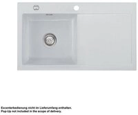 Systemceram K&uuml;chensp&uuml;le KeraDomo MERA 90 Becken links Handbedienung Alu, 90/510 cm