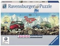 Ravensburger Puzzle VW Bulli &uuml;ber den Brenner 1000 Teile Panorama Puzzle, 1000