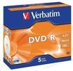 Verbatim DVD-Rohling 5 Verbatim Rohlinge DVD-R 4,7GB 16x Jewelcase