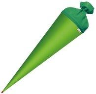 Roth Schult&uuml;te Bastelt&uuml;te 70 cm, rund gr&uuml;n Einschulung Zuckert&uuml;te Rot(h)-Spitze