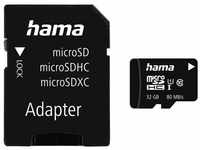 Hama microSDHC/XC Class 10 UHS-I 80MB/s + Adapter/Mobile Speicherkarte (32 GB,...