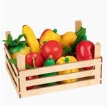 goki Kinder-K&uuml;chenset Obst und Gem&uuml;se in Kiste, (packung, 10-tlg., set),...
