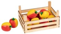 goki Kaufladensortiment GOKI Gollnest & Kiesel &Auml;pfel in Obstkiste