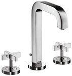 hansgrohe Waschtischarmatur Axor Citterio 3-Loch Kreuzgriff mit