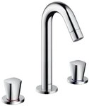 hansgrohe Waschtischarmatur Logis 150 3-Loch mit Zugstangen-Ablaufgarnitur -...