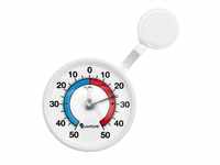 Lantelme Fensterthermometer Außenthermometer -/+50 Grad, 2-tlg., rund drehbar...