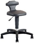 Interstuhl Schwerlastrolle interstuhl Drehhocker Flex Rollen Integralschaum schwarz -