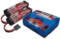 Traxxas Spielzeug-Auto Traxxas DUAL EZ-Peak Plus-Lader 2972G + 2x 3S Lipo...