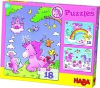 Haba Puzzle Einhorn Glitzergl&uuml;ck, 45 Puzzleteile