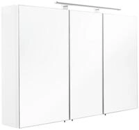 Posseik Spiegelschrank Badezimmer Spiegelschrank 3-t&uuml;rig/ LED-Beleuchtung/...