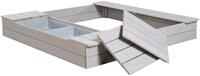 roba&reg; Sandkasten Outdoor+, 2 Spielwannen und 4 abnehmbaren Sitzpl&auml;tzen, HxBxT: