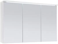 Badezimmerspiegelschrank TWO, B 100 cm, mit LED-Beleuchtung Wei&szlig;, 6