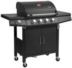TAINO Gasgrill RED, 4+1, Piezoz&uuml;ndung, mit Grillspie&szlig;-Auflage