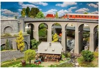 Faller Modelleisenbahn-Br&uuml;cke Faller 120466 H0 Viadukt-Set (L x B x H) 568 x...