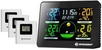 BRESSER Hygrometer BRESSER Thermo Hygro Quadro NLX - Thermo-Hygrometer mit 3