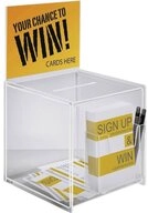 Sigel Aufbewahrungsbox Aktionsbox / Spendenbox / Losbox mit Zusatzfach VA152