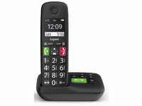 Gigaset E290A schwarz Schnurloses Telefon Schnurloses DECT-Telefon