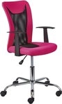 Inter Link Drehstuhl Jugenddrehstuhl Drehstuhl DONNY Mesh Pink mit Armlehnen