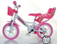 Dino Bikes Kinderfahrrad 12" Unicorn Einhorn stabiler Stahl-Rahmen,...