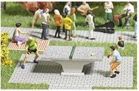 Busch Modelleisenbahn-Figur Busch H0 7843 Action Set: Tischtennis mit Figuren