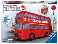 Ravensburger 3D-Puzzle 216 Teile Ravensburger 3D Puzzle Bus London 12534, 216