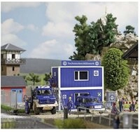 Busch Modelleisenbahn-Fertiggel&auml;nde H0 THW Container Set 1029