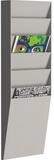 PAPERFLOW Zeitungsst&auml;nder PAPERFLOW A4V1X6.02 Sortiertafel 6 F&auml;cher grau(T)