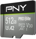 PNY PNY PRO Elite microSDXC 512GB Klasse 10 Micro SD-Karte