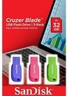 Sandisk SANDISK USB 2.0 Stick Cruzer Blade 32GB 3er-Pack USB-Stick