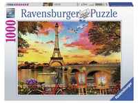 Ravensburger Puzzle Abendstimmung in Paris, 1000 Puzzleteile