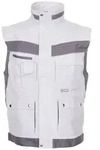 Planam Arbeitsweste PLANAM Herren Weste PLALINE Canvas Reinwei&szlig;/Zink