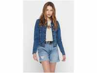 ONLY Jeansjacke TIA in leichter Used-Waschung mit Stretch, blau