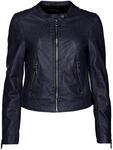 Bikerjacke MAZE "Lederjacke 183Grenada", Damen, Gr. L, blau (navy), Obermaterial: