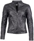 Lederjacke MAZE "Lederjacke Marcie", Damen, Gr. L, grau, Obermaterial: 100% Lammleder