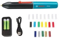 Bosch Home & Garden Hei&szlig;klebestift Gluey, pink, (USB-Ladeger&auml;t & -Kabel, 2x1,2 V