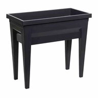 EDA Hochbeet Hochbeet VEG & Table City anthrazit grau, 57 l